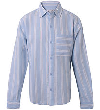 Hound Skjorte - Striped - Light Blue/White