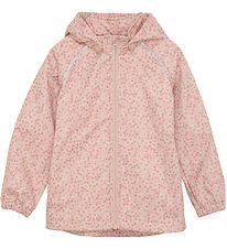 Minymo Softshelljakke - Peach Beige m. Blomster