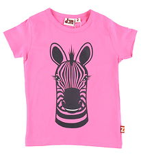 DYR-Cph T-shirt - Dyrgrowl - Super Pink Zebra