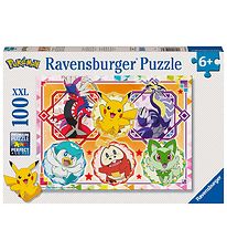 Ravensburger Puslespil - 100 Brikker - Pokémon
