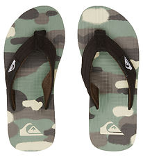 Quiksilver Klipklapper - Molokai Layback II - Sort/Brun/Grn