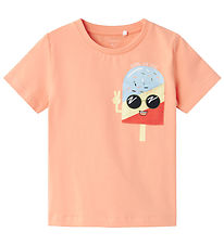 Name It T-Shirt - NmmHikke - Papaya Punch