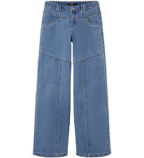 LMTD Bukser- NLfSkatizza - Wide - Medium Blue Denim