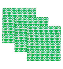 Småfolk Stofbleer - 3-pak - 79x79 - Apple Green