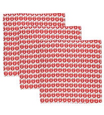 Småfolk Stofbleer - 3-pak - 79x79 - Apple Red