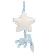 Jellycat Musikuro m. Stjerne - Bashful Bunny - Baby Blue