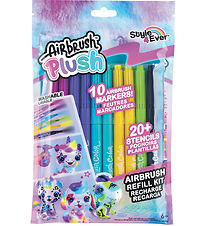 Airbrush Plush Farvesæt - Refill Kit - 10 stk.