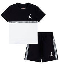 Jordan Shortssæt - Jumpman Blocked - Sort