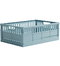 Made Crate Foldekasse - Maxi - 48x33x17,5 cm - Crystal Blue