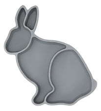 Konges Sløjd Skål - Silikone - Bunny - Quarry Blue