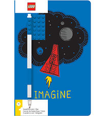 LEGO Notesbog m. Gel Pen - Imagine