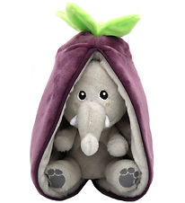 Flipetz Bamse - Velvet The Elephant Eggplant - 20 cm