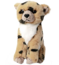 Living Nature Bamse - 17x10 cm - Gepard Unge - Beige/Sort/Hvid