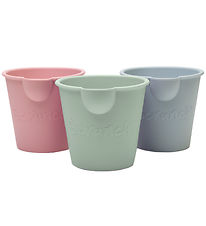Scrunch Bath Buckets - 3-pak - Sage Green/Dusty Rose/Duck Egg Bl