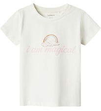 Name It T-shirt - NmfHejsa - Jet Stream m. Regnbue