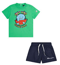 Champion Shortsst - Shorts/T-shirt - Poison Green