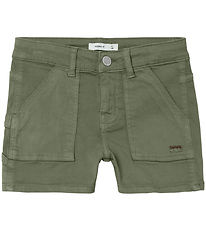 Name It Shorts - Noos - Twill - NkfRose - Deep Lichen Green