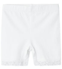 Name It Cykelshorts - NmfVista - Bright White m. Blonder