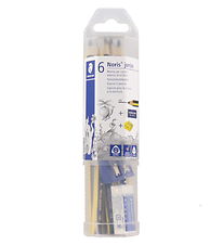 Staedtler Blyanter m. Tilbehør - Noris Jumbo - HB - 6 stk.