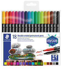 Staedtler Tuscher - 18 stk - Twin-Tip