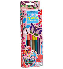 Eeboo Farveblyanter - 6 Stk. - Jumbo - Butterflies