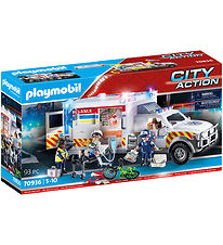 Playmobil City Action - Amerikansk Ambulance - 70936 - 93 Dele