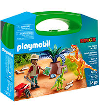Playmobil Dinos - Dino Explorer - Carry Case - 70108 - 18 Dele