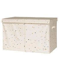 3 Sprouts Opbevaringskasse m. Lg - 63x38x39 cm - Terrazzo/Creme