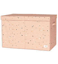 3 Sprouts Opbevaringskasse m. Lg - 63x38x39 cm - Terrazzo/Clay