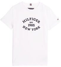 Tommy Hilfiger T-shirt - Monotype Flock - White