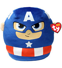 Ty Bamse - Squish Marvel - 35 cm - Captain America