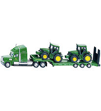 Siku Lastbil m. 2 Traktorer - 1:87 - Low Loader With John Deere