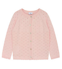 Hust and Claire Cardigan - Strik - Cillja - Icy Pink m. Hulmønst
