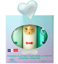 Inuwet Læbepomader - 3-pak - Seashell - Cotton Candy/Apple/Cupca