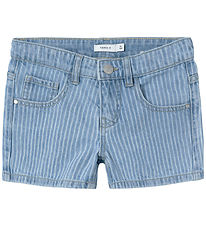 Name It Shorts - NkfRose - Denim Blue/STRIPE