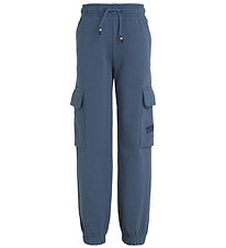 Tommy Hilfiger Sweatpants - Varsity Embr Cargo - Aegean Sea
