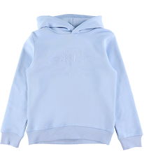GANT Hættetrøje - Tonal Shield - Fresh Blue