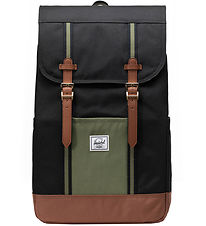 Herschel Rygsæk - Retreat - Black/Four Leaf Clover/Saddle Brown
