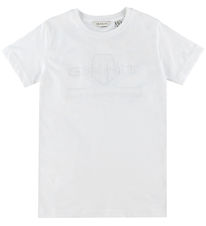 GANT T-shirt - Tonal - Hvid