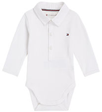 Tommy Hilfiger Polobody l/æ - Rib - Hvid