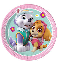 Decorata Party Paptallerkner - 8-pak - 19,5 cm - Paw Patrol Skye