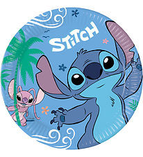 Decorata Party Paptallerkner - 8-pak - 23 cm - Stitch & Angel