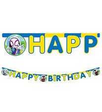 Decorata Party Happy Birthday Banner - Spidey & His Amazing Frie