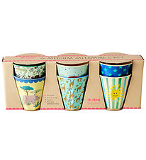 Rice Kopper - Melamin - 6 stk. - 250 ml - Multi/Funky Prints