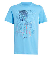 adidas Performance T-shirt - Y Messi G T - Blå