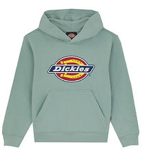 Dickies Hættetrøje - Blue Surf m. Logo