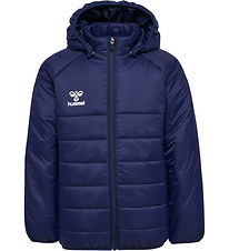 Hummel Dynejakke - HmlGo Quilted Hood - Marine