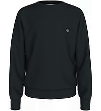 Calvin Klein Sweatshirt - Mono Mini Badge - Ck Black
