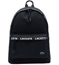 Lacoste Rygsæk - Sort m. Logostribe