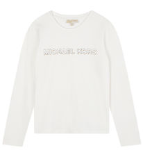 Michael Kors Bluse - Off White m. Sølv/Guld